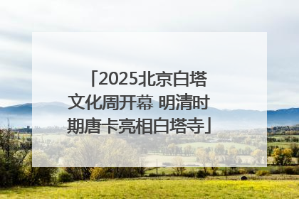 2025北京白塔文化周开幕 明清时期唐卡亮相白塔寺