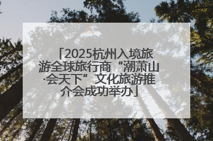 2025杭州入境旅游全球旅行商“潮萧山·会天下”文化旅游推介会成功举办