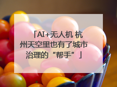 AI+无人机 杭州天空里也有了城市治理的“帮手”