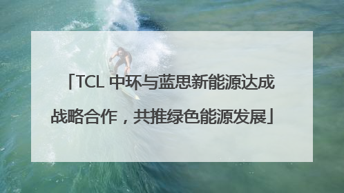 TCL 中环与蓝思新能源达成战略合作，共推绿色能源发展